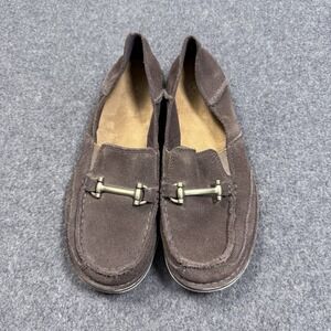 Ariat Brown Suede Loafers Women's 7.5B Slip On Comfort Shoes